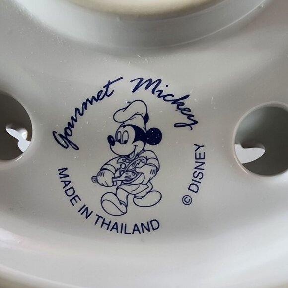 Disney Mickey Mouse Ceramic Candle Topper Holder Gourmet Mickey Blue White - Picture 7 of 7